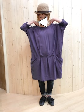 「REAC（レアック）のアイテム」を使った、ゆかさん（レディース・154cm）の春コーディネート