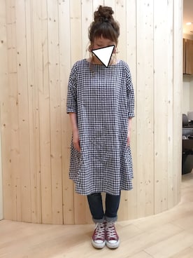 「REAC（レアック）のアイテム」を使った、ゆかさん（レディース・154cm）の夏コーディネート