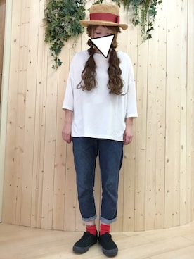 「romar quee（ロマーク）のアイテム」を使った、ゆかさん（レディース・154cm）の夏コーディネート