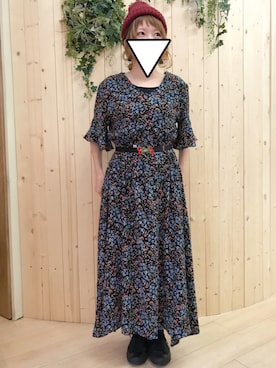 「REAC（レアック）のアイテム」を使った、ゆかさん（レディース・154cm）の秋コーディネート