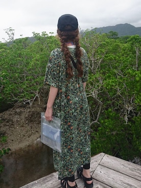 「Handmade（ハンドメイド）のアイテム（キャップ）」を使った、ゆかさん（レディース・154cm）の秋コーディネート