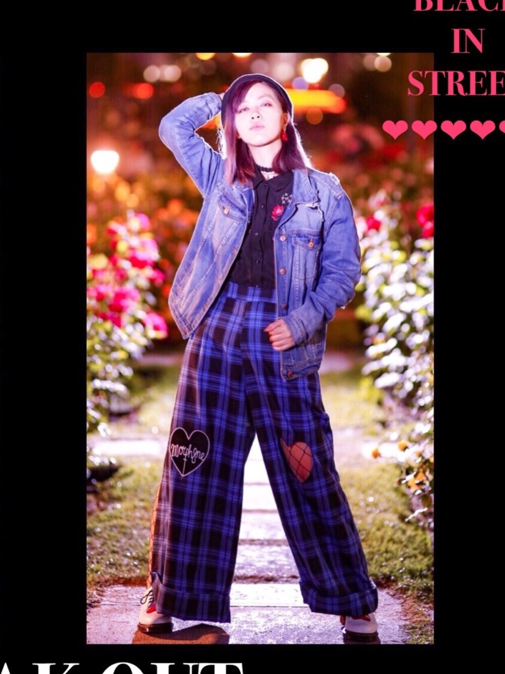 「FOREVER 21のアイテム（デニムジャケット、ブルー系）」を使った、☪AK☪さん（レディース・154cm）の夏コーディネートの1枚目の写真