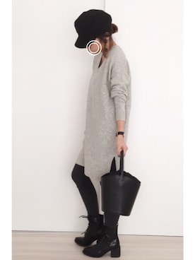 a.megumiさん（レディース・160cm）の冬コーディネート