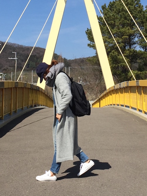 a.megumiさんのキャップ「【newhattan】ニューハッタンキャップ(newhattan|ニューハッタン)」を使ったコーディネート