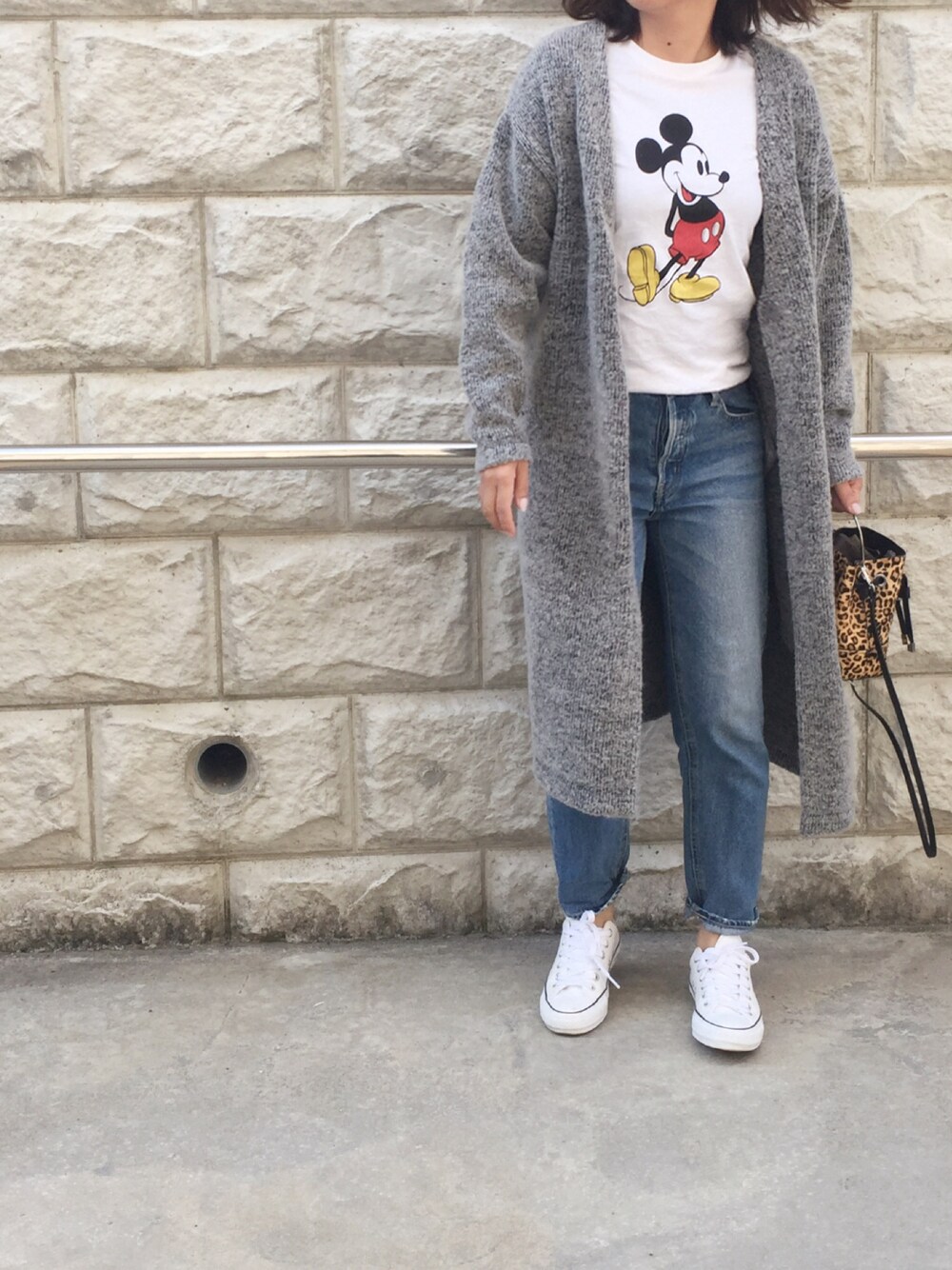 a.megumiさんの「Warmth Knitting Gown（MOUSSY）」を使ったコーディネート