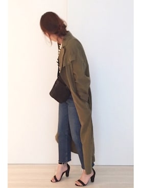 「NIKE(ナイキ)のアイテム(ショルダーバッグ)」を使った、a.megumiさん(レディース・160cm)の秋コーディネート