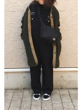 「Alpha Industries（アルファインダストリーズ）のアイテム（ブルゾン）」を使った、a.megumiさん（レディース・160cm）の冬コーディネート