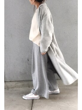 「GRL（グレイル）のアイテム（ピアス（両耳用））」を使った、a.megumiさん（レディース・160cm）の冬コーディネート