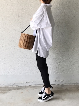 「VANS（バンズ）の＜VANS（バンズ）＞∴OLD SKOOL オールドスクールスニーカー ◆（スニーカー）」を使った、a.megumiさん（レディース・160cm）の春コーディネート