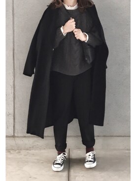 「Donnaruma（ドンナルンマ）のアイテム」を使った、a.megumiさん（レディース・160cm）の冬コーディネート