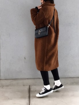 「Donnaruma（ドンナルンマ）のアイテム」を使った、a.megumiさん（レディース・160cm）の冬コーディネート