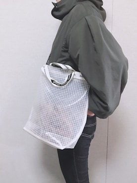 「袖ボリューム」｜「アイテム（その他アウター）」を使った、a.megumiさん（レディース・160cm）の冬コーディネート