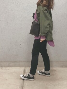 「ワッフル」｜a.megumiさん（レディース・160cm）の春コーディネート