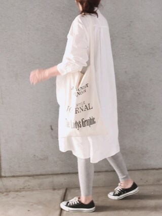 a.megumi使用「merlot（ビッグポケットシャツワンピース1102）」的時尚穿搭