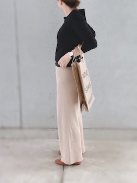 「GRL（グレイル）のアイテム（ピアス（両耳用））」を使った、a.megumiさん（レディース・160cm）の春コーディネート