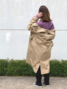 「URBAN RESEARCH Sonny Label（アーバンリサーチサニーレーベル）のアイテム（トレンチコート）」を使った、a.megumiさん（レディース・160cm）の春コーディネート