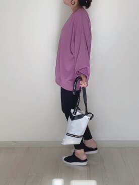 「GRL」｜「アイテム（スリッポン）」を使った、a.megumiさん（レディース・160cm）の秋コーディネート