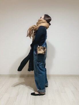 a.megumiさんの「◆【WEB限定】beautiful people シープレザーライダースジャケット」を使ったコーディネート
