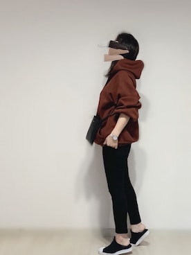「GRL」｜「アイテム（スリッポン）」を使った、a.megumiさん（レディース・160cm）の秋コーディネート