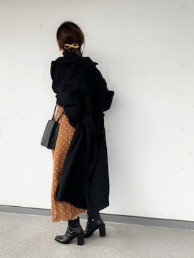 「GRL（グレイル）のアイテム（ピアス（両耳用））」を使った、a.megumiさん（レディース・160cm）の秋コーディネート