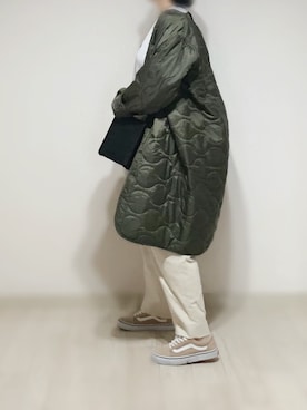 「ROTHCO（ロスコ）のアイテム（その他アウター）」を使った、a.megumiさん（レディース・160cm）の冬コーディネート