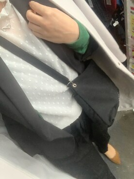 「仕事着」｜「アイテム（チェスターコート）」を使った、a.megumiさん（レディース・160cm）の冬コーディネート