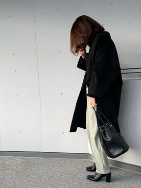 「JOINT WORKS（ジョイントワークス）のアイテム（ジャケット/アウター）」を使った、a.megumiさん（レディース・160cm）の冬コーディネート