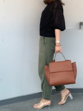 「秋コーデ」｜「GRL（グレイル）のアイテム（キャミソール）」を使った、a.megumiさん（レディース・160cm）の夏コーディネート