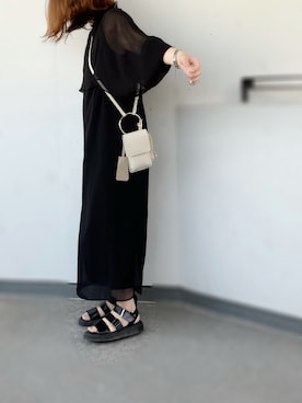 「Dr. Martens（ドクターマーチン）のDr.Martens　GRYPHON（サンダル）」を使った、a.megumiさん（レディース・160cm）の春コーディネート