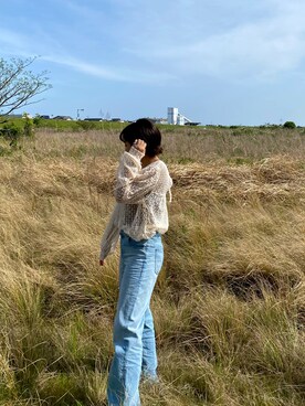 「ZARA（ザラ）のアイテム（シャツ/ブラウス、ホワイト系）」を使った、sh02112さん（レディース・158cm）の春コーディネート