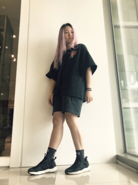 「Jumper（ジャンパー）のアイテム」を使った、Jiajungさん（レディース・163cm）の冬コーディネート