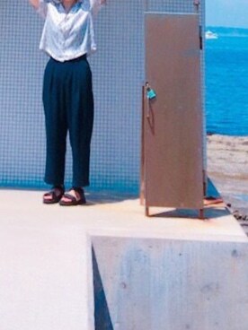 「I am I （アイアムアイ）のアイテム（トップス）」を使った、ginayaさん（レディース・154cm）の夏コーディネート