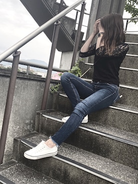 「H&M（エイチ・アンド・エム）のアイテム（腕時計）」を使った、yuuna.さん（レディース・159cm）の夏コーディネート