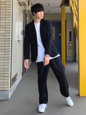 みやーきさん(メンズ・171cm)の春コーディネート