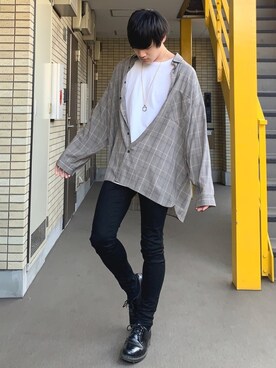 みやーきさん(メンズ・171cm)の春コーディネート