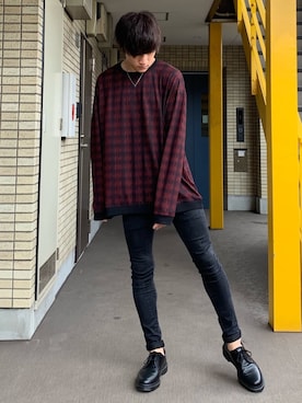 「revertical（リバーティカル）のアイテム」を使った、みやーきさん（メンズ・171cm）の夏コーディネート