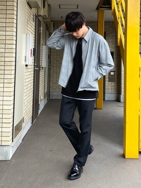 「Lazar（ラザル）のアイテム（ジャケット/アウター）」を使った、みやーきさん（メンズ・171cm）の秋コーディネート