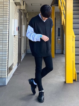 みやーきさん（メンズ・171cm）の冬コーディネート