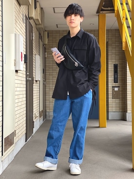 「adidas Originals（アディダスオリジナルス）のオリジナルス スタンスミス [STAN SMITH]（スニーカー）」を使った、Yukiさん（メンズ・171cm）の春コーディネート