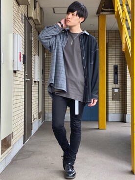 みやーきさん（メンズ・171cm）の春コーディネート