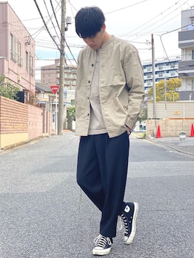 みやーきさん（メンズ・171cm）の春コーディネート