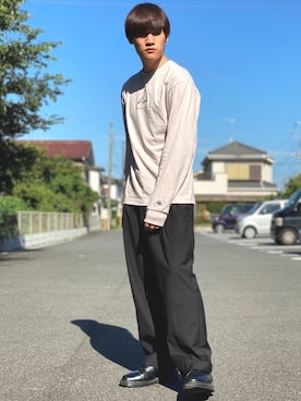 みやーきさん（メンズ・171cm）の秋コーディネート