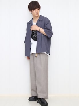 みやーきさん（メンズ・171cm）の春コーディネート