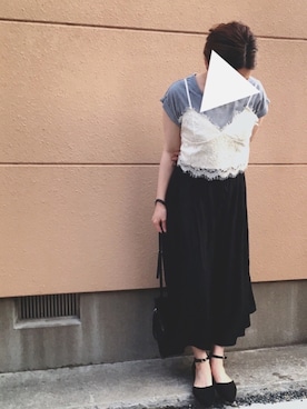 TOMOさん（レディース・156cm）の夏コーディネート