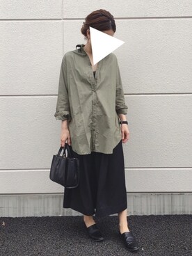 「レースタンク」｜「アイテム（アナログ腕時計）」を使った、TOMOさん（レディース・156cm）の秋コーディネート