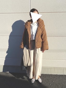 「Simplicite（サンプリシテ）のアイテム（ブルゾン）」を使った、TOMOさん（レディース・156cm）の冬コーディネート