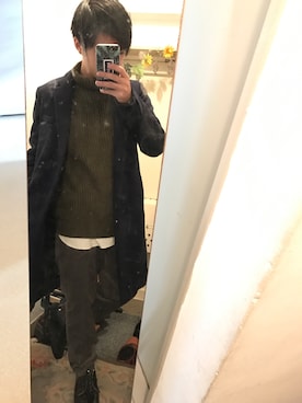 こなんさん（メンズ・159cm）の冬コーディネート