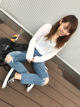 Arrさん（レディース・156cm）の夏コーディネート