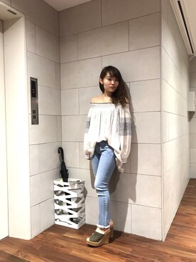 「MARC JACOBS（マークジェイコブス）のアイテム（アクセサリー）」を使った、Arrさん（レディース・156cm）の夏コーディネート