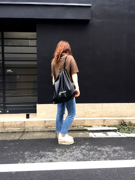 「gallardagalante」｜「アイテム（Tシャツ/カットソー）」を使った、Arrさん（レディース・156cm）の夏コーディネート